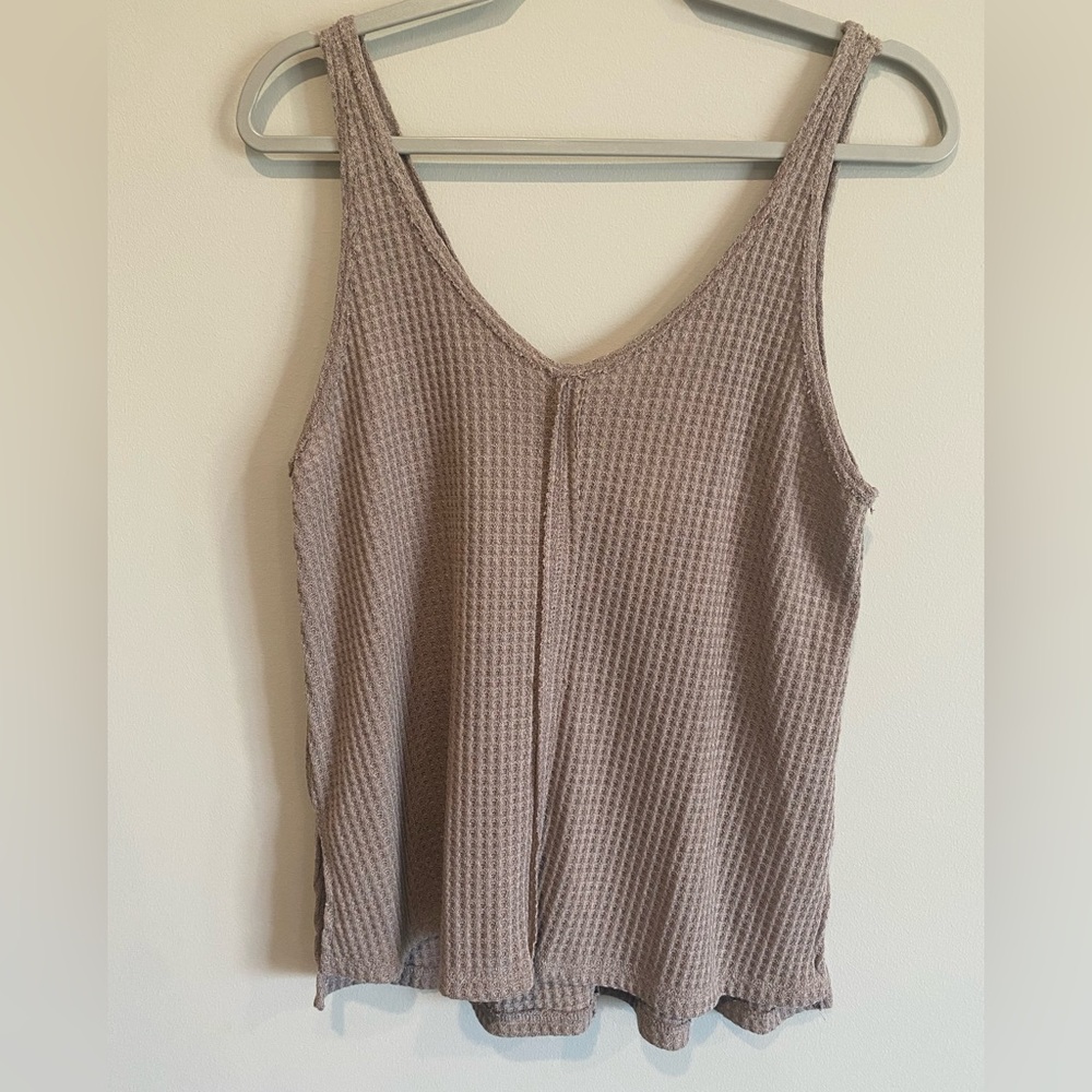 Waffle tank top